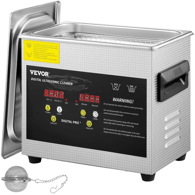 Professioneller 3-liter-ultraschallreiniger Mit 200-w-heizelement Und 120-w-ultraschallmotor Für Schmuck, Glaswaren Und Laborgeräte