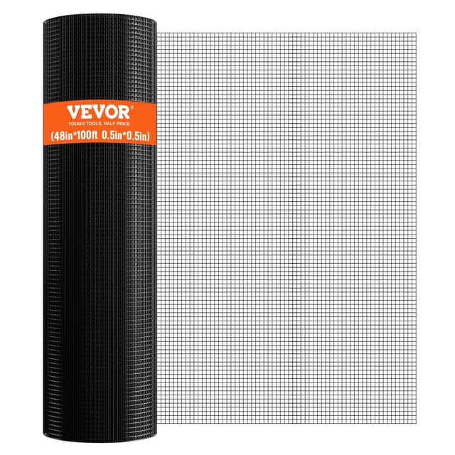 Verzinktes Drahtgeflecht Mit Pvc-beschichtung, 1220 X 30480 Mm, 19 Gauge, Große Rolle Für Geflügelgehege, Hühnerställe Und Gärten