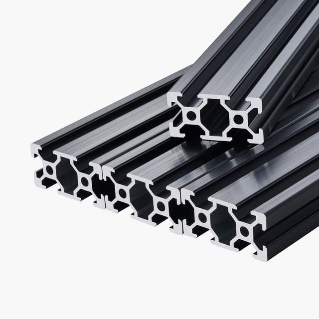 Satz Mit 5 T-profilen Aus 2040 Aluminium, 2000 Mm Lang, Standard-eloxierte Schiene, Für 3d-drucker, Cnc-maschinen Und Lasergravierer