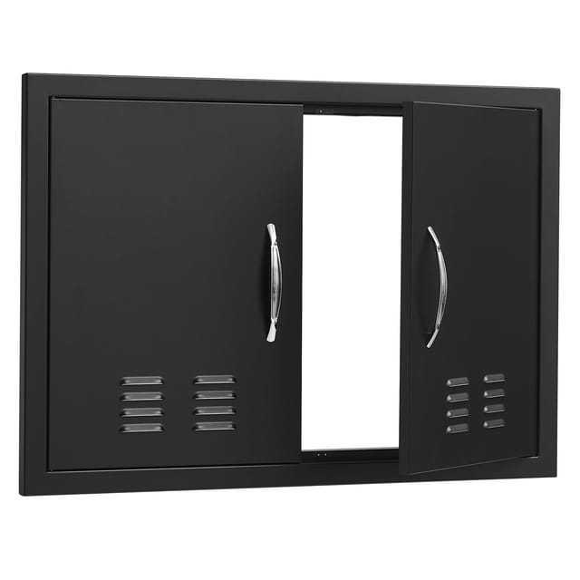 Zugangstür Zum Grill 762 X 533 Mm, Doppeltür, Integrierte Außenküche, Griffe, Belüftung, Grillinsel