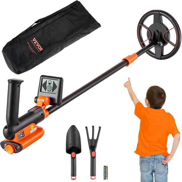 Metalldetektor Für Kinder, Wasserdichte 6-zoll-spule Mit Lcd-bildschirm, Verstellbare Länge 24-36 Zoll, Leicht Für Die Metallsuche
