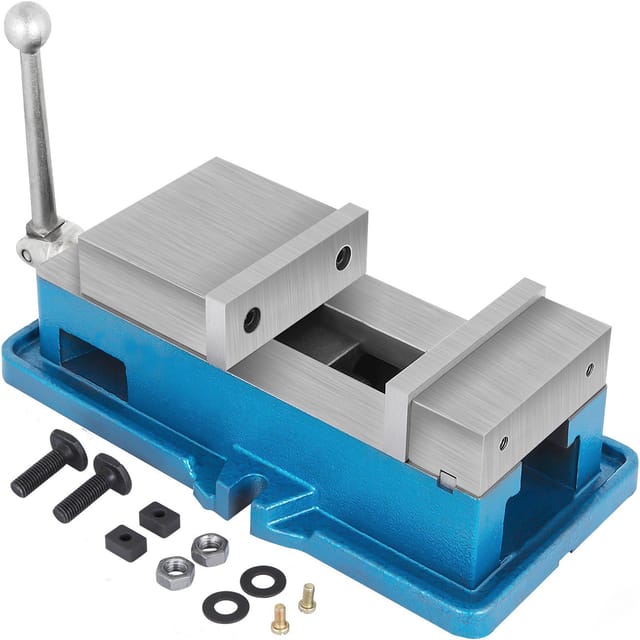 Super-lock 5-zoll-cnc-schraubstock, 125 Mm Präzisionsschraubstock, 24 Kn Spannkraft, Ideal Zum Bohren Und Bearbeiten