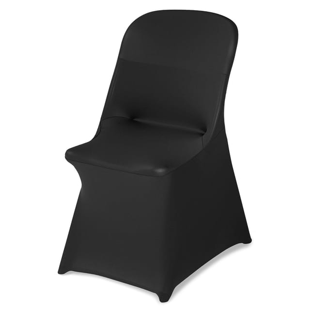 Schwarze Stuhlhussen Aus Polyester Und Elastan, 30er-pack, Für Hochzeiten Und Empfänge, Für Stühle Bis Zu 46 X 50 X 86 Cm