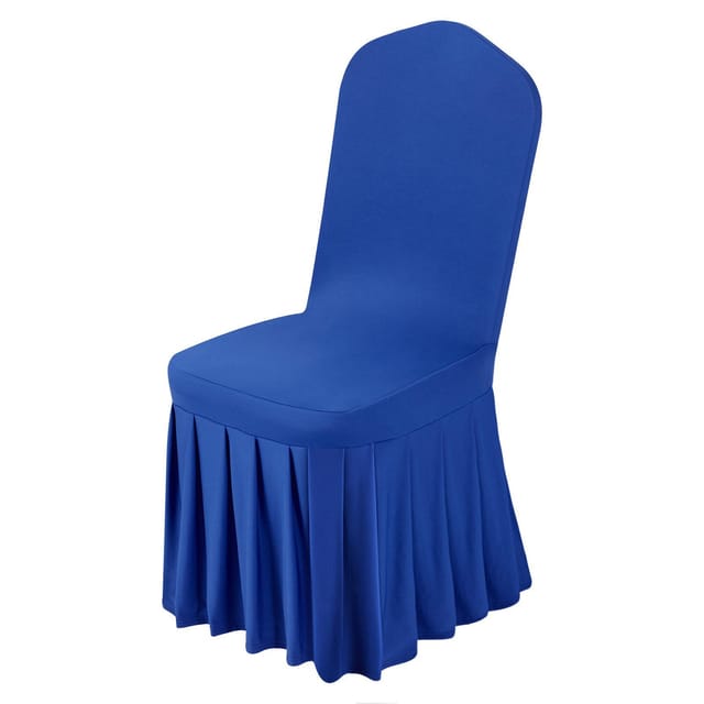 Set Mit 30 Blauen, Dehnbaren Stuhlhussen Aus Polyester, Für Hochzeiten Und Empfänge, Passend Für Stühle Bis Zu 51 X 45 X 95 Cm.