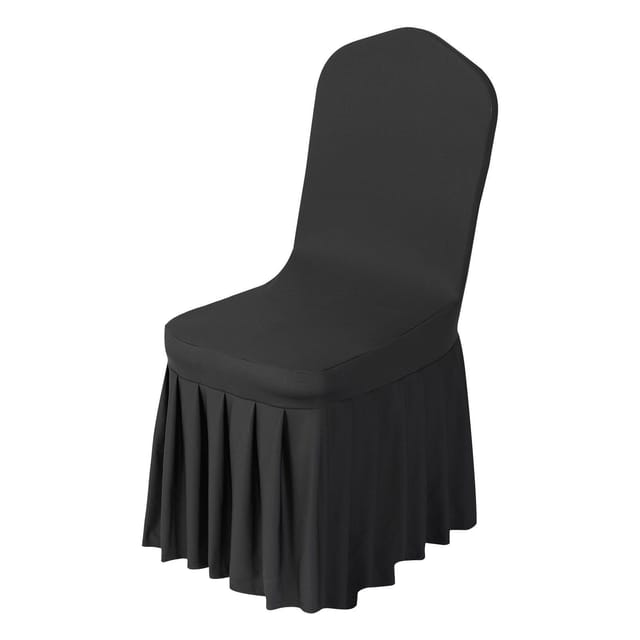 Set Mit 30 Schwarzen Stuhlhussen Aus Stretch-polyester Und Elastan, Für Hochzeiten, Partys Und Bankette, Bis Zu Einer Größe Von 51 X 45 X 95 Cm