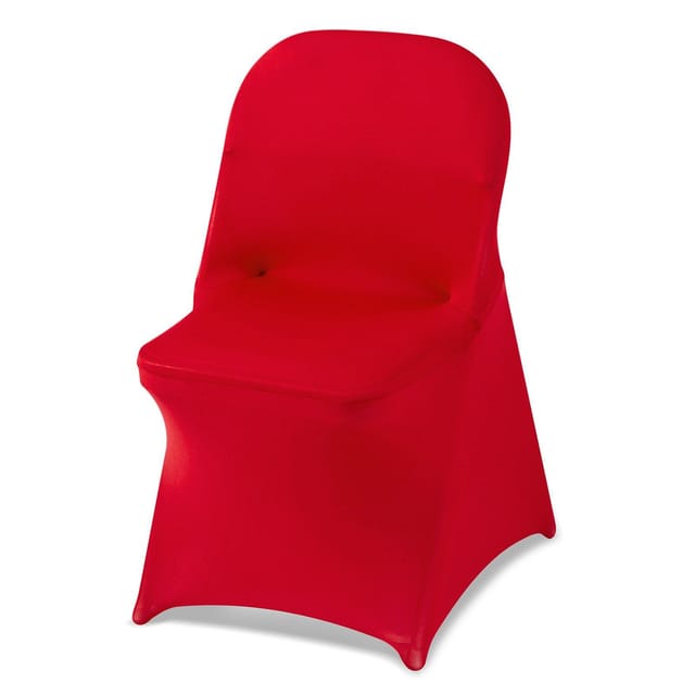 Rote Stretch-stuhlhussen Aus Polyester Und Elastan, 50er-packung, Für Hochzeiten, Partys Und Bankette, 45 X 46 X 77 Cm