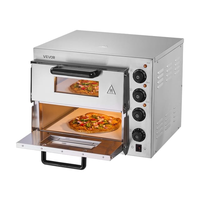 Elektrischer Pizzaofen Für Die Arbeitsplatte, Geeignet Für Pizzen Mit 35 Cm Durchmesser, Ideal Für Die Zubereitung Von Speisen In Innenräumen Und Familienmahlzeiten, Modernes Design