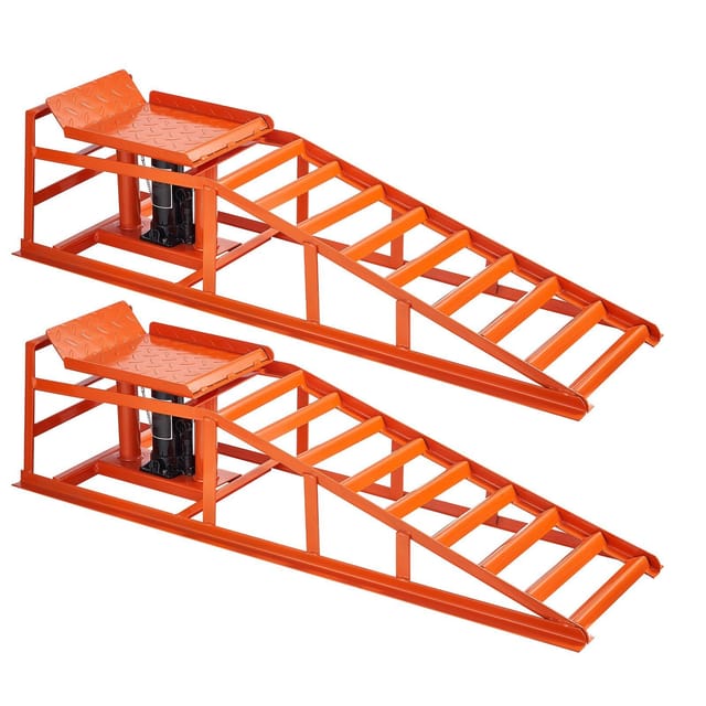 Hydraulische Laderampen Für Pkw, 2 Stück, 5 T (11.000 Lb), Hubhöhe 270 Bis 360 Mm, Schwerlastrampen Für Die Fahrzeugwartung