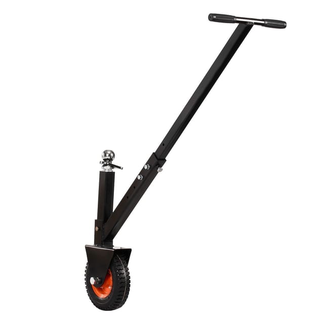 Verstellbarer Anhängerwagen Bis 136 Kg, Variable Höhe 42 Bis 56 Cm, Gummireifen Für Wohnwagen Und Wohnmobile