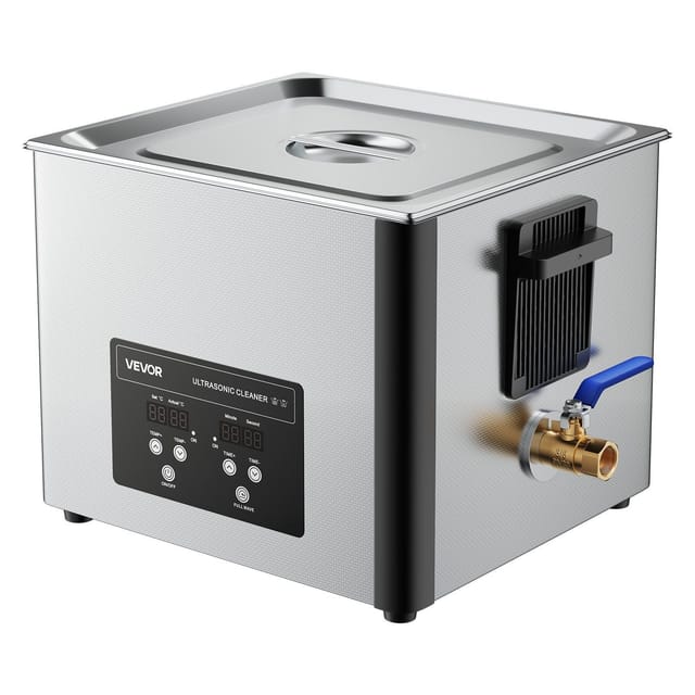 Professionelles 15-liter-ultraschallreinigungsgerät Mit Korb Und Digitalanzeige, 240 W, Edelstahl, 40 Khz, Für Teile Und Instrumente