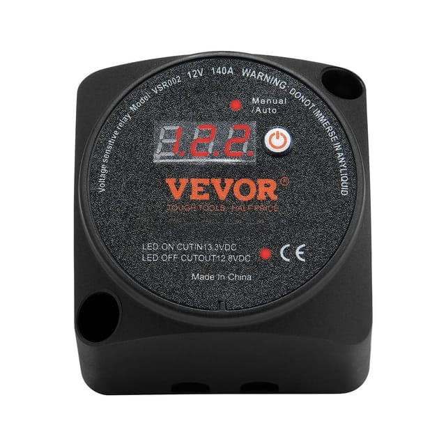 Intelligenter 12v 140a Batterietrennschalter Mit Lcd-display Und Vsr-relais, Für Atv, Utv, Wohnmobil, Lkw, Boot, Yacht
