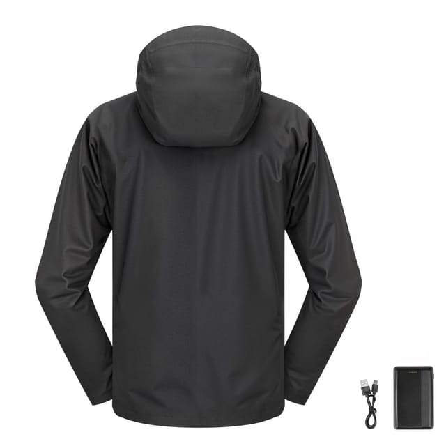 Beheizbare Damenjacke Mit 7,4-v-akku, Leicht Und Winddicht, 5 Heizzonen, 3 Heizstufen, Waschbar