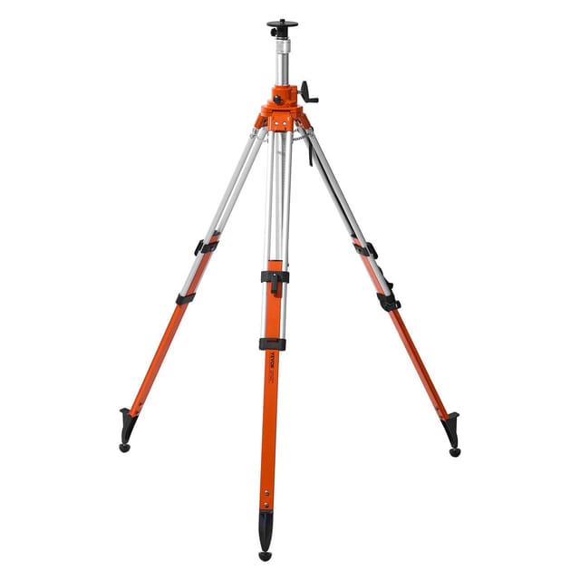 Robustes Stativ Mit Integriertem Laser-nivelliergerät, 5/8-11-gewinde, Höhenverstellbar Von 115 Bis 290 Cm, Ideal Für Vermessungs- Und Bauarbeiten.