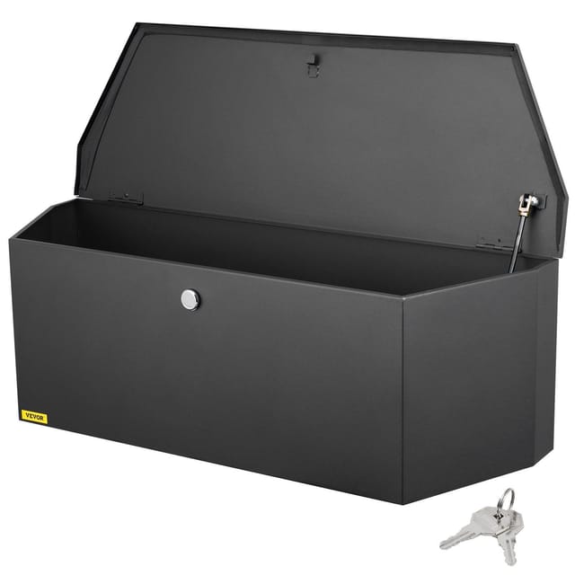 Werkzeugkasten Aus Kohlenstoffstahl Für Anhängerkupplung, Robuste Box Mit Schloss, 91,4 X 30,5 X 30,5 Cm, Für Transporter Oder Wohnmobil
