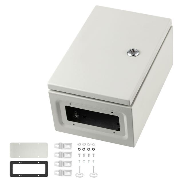 Elektrisches Stahlgehäuse Nema 4x, 30 X 20 X 15 Cm, Ip66 Wasserdicht, Für Innen- Und Außenanwendungen