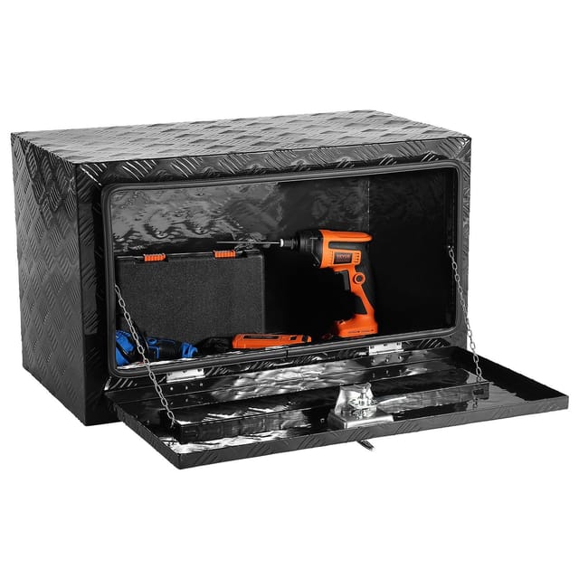 Wasserdichte Aluminium-aufbewahrungsbox Für Transporter, 76 X 36 X 41 Cm, Mit Schloss Und Schlüsseln, Ideal Für Werkzeug Und Ausrüstung