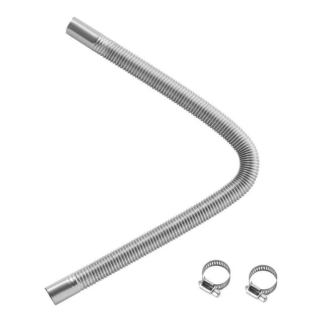 600 Mm Flexibles Abgasrohr Für Dieselheizungen Mit 2 Klemmen, Edelstahl, Für 2, 5, 8 Kw Dieselheizungen