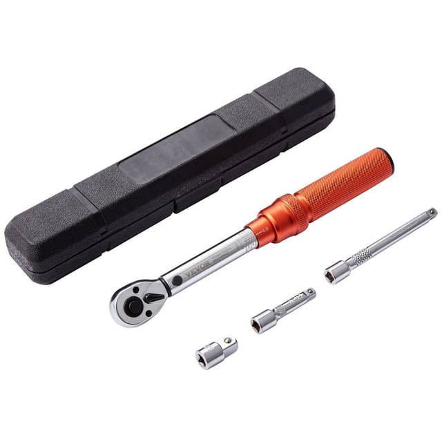 Drehmomentschlüssel Mit Ratschenfunktion, 0,6 Cm Vierkantantrieb, 20–200 In-lb (2,3–23 Nm), Zweistufiger Satz, Zweistufiger Mechanischer Satz, Adapter Und Verlängerungen Im Lieferumfang Enthalten
