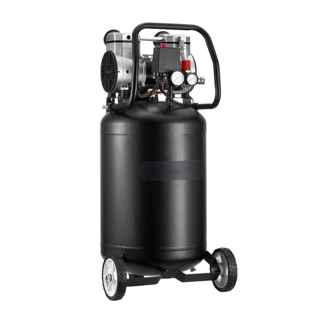 50-liter-luftkompressor, 15 Kw, 113 L/min, Max. 62 Bar, Max. 8 Bar, Mobil Auf Rädern, Für Autoreparaturen, Aufpumpen Und Lackieren