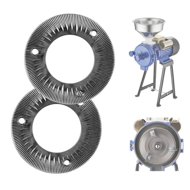 Gusseiserne Mahlscheiben Für Elektrische Getreidemühlen, 2er-set, Kompatibel Mit Gm-001, Gm-002, Gm-003 Für Gewürze Und Mais