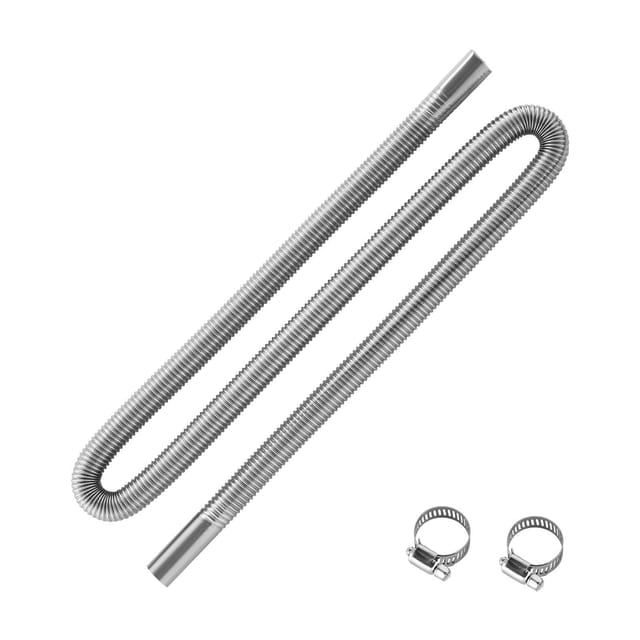 1490 Mm Langes, Flexibles Edelstahl-auspuffrohr Für Dieselheizungen Mit 2 Klemmen, Zubehörset Für 2, 5 Und 8 Kw
