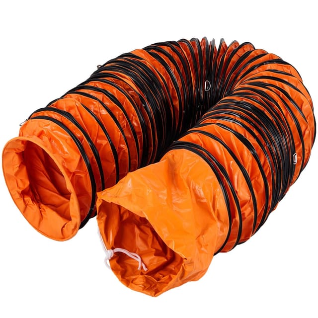 25 Fuß Langer, Flexibler Pvc-abluftschlauch Für 12-zoll-tragbare Abluftventilatoren, Hochleistungs-flexschlauch