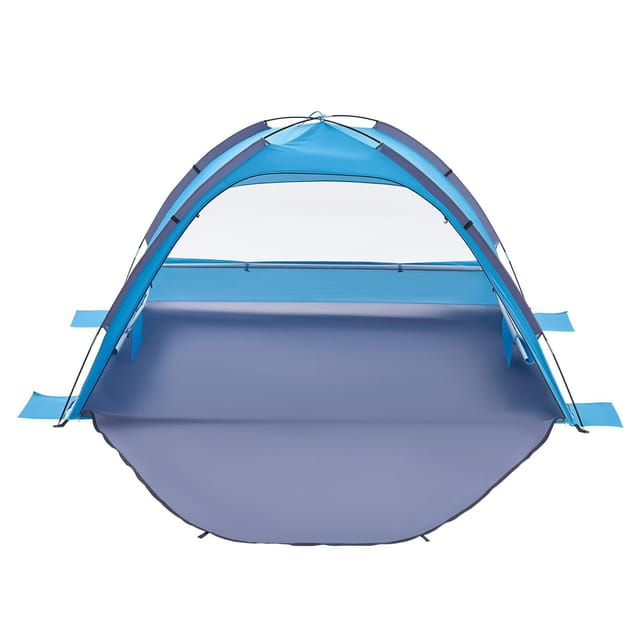 Tragbares 3-personen-strandzelt Mit Upf 50+ Sonnenschutz, Leicht Und Einfach Aufzubauen, Ideal Zum Campen, Angeln Und Picknicken.