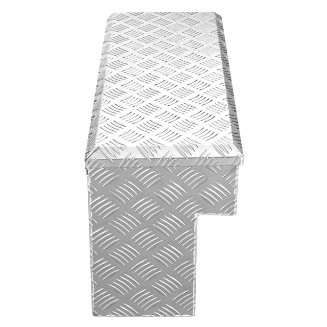 Rutschfester Werkzeugkasten Aus Aluminium Für Pick-ups Und Anhänger, Abschließbar, Maße 864 X 305 X 390 Mm, Silber