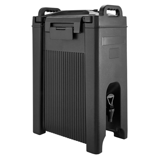 Isolierter 19-liter-getränkespender Mit Zapfhahn Und Griff Für Heiß- Und Kaltgetränke, Ideal Für Cafés Und Restaurants, 2er-set, Schwarz