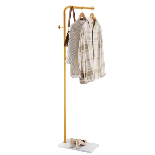 Freistehende Quarz-garderobe Mit 3 Runden Haken, Elegant Und Praktisch Für Eingangsbereich, Schlafzimmer, Wohnzimmer.