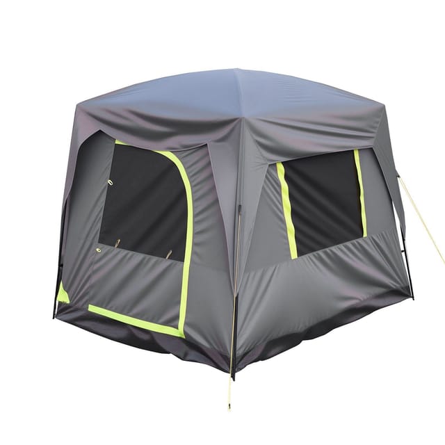 Wasserdichtes Suv-zelt 3 X 2,4 M Für Campingausflüge Für 5 Bis 8 Personen, Geräumige Doppelwand, Moskitonetze An Den Fenstern Und Aufbewahrungstasche