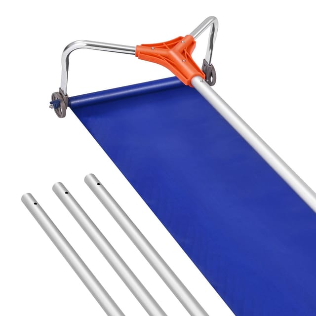 Schneeharke Für Dächer, 27 Cm Aluminiumblatt, Leichtes Werkzeug, Verstellbar Von 1,25 Bis 5,24 M, Zum Schneer äumen Und Entfernen Von Schutt