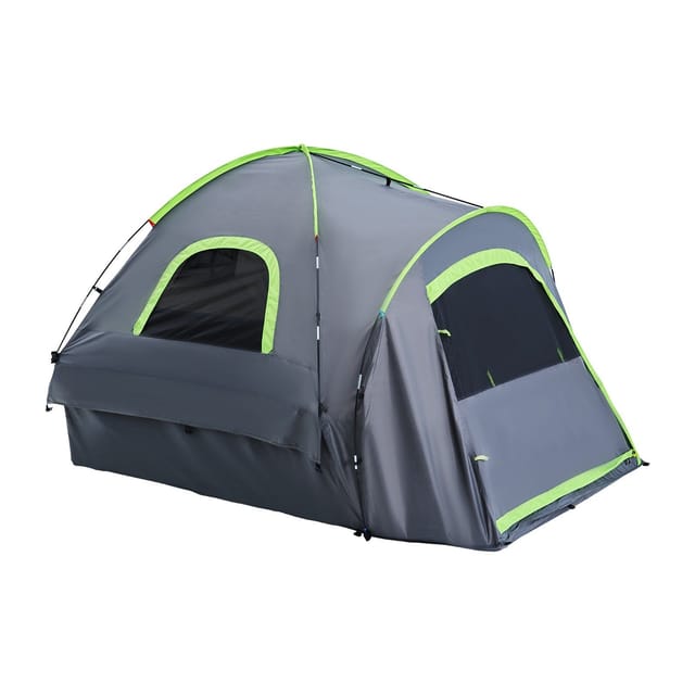 Wasserdichtes Campingzelt Für Pick-ups, 1,95 Bis 2 M Breit, Für 2 Bis 3 Personen, Mit Doppelwandigen Fenstern Und Aufbewahrungstasche