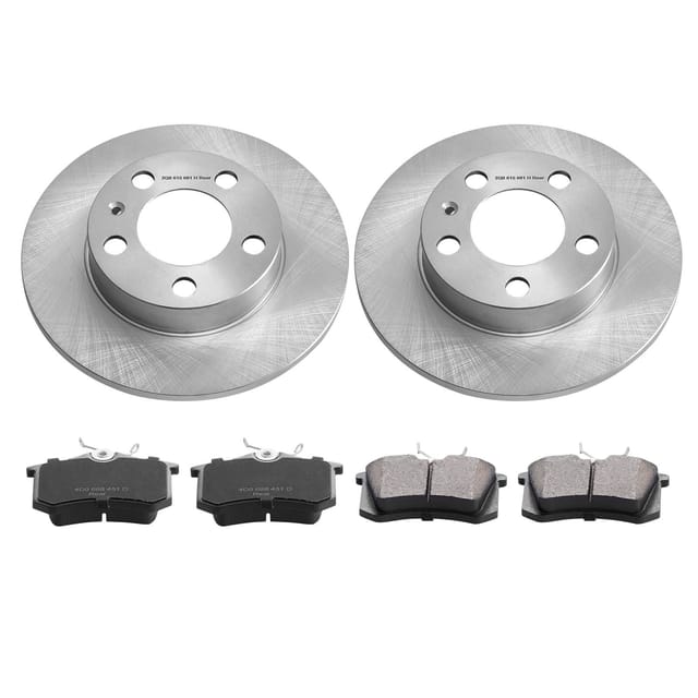 Hinterradbremsensatz Für Audi A3, Seat Ibiza, Skoda Octavia, Vw Golf, 4 Keramikbremsscheiben Und -beläge, 232 Mm