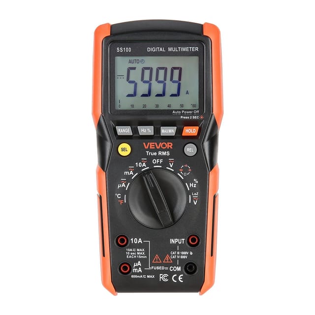 Digitales Multimeter 6000 True Rms, Spannungs- Und Strommesser, Automatische Spannungs- Und Widerstandsanpassung