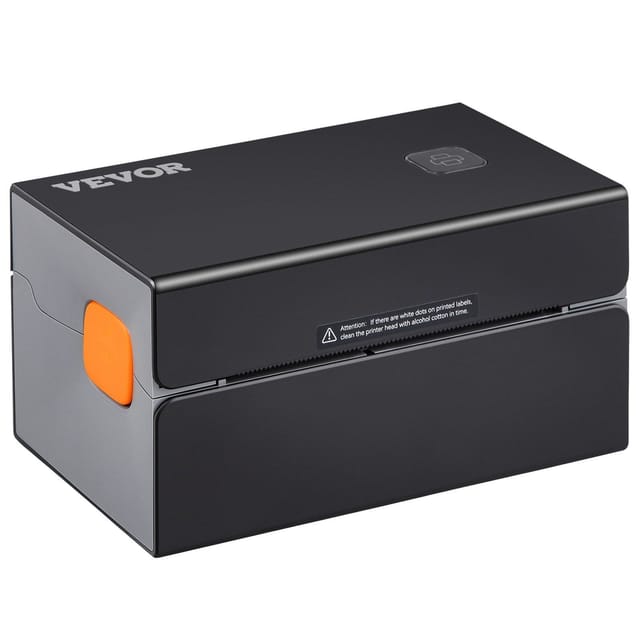 Thermodrucker Für Etiketten (10 X 15 Cm) Mit 300 Dpi, Bluetooth, Automatischer Erkennung, Kompatibel Mit Windows, Mac, Linux, Android Und Ios, Schwarz