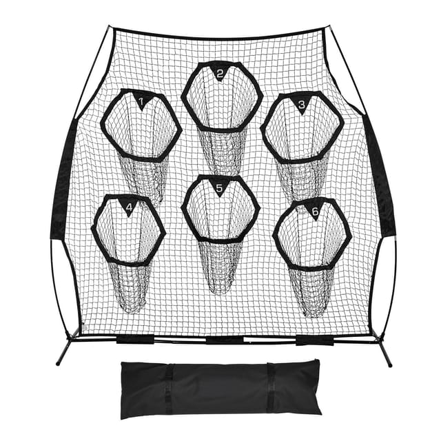 American-football-zielnetz 2438 X 2438 Mm, 6 Taschen, Knotenloses Netz, Gurte, Tragetasche, Quarterback-wurf
