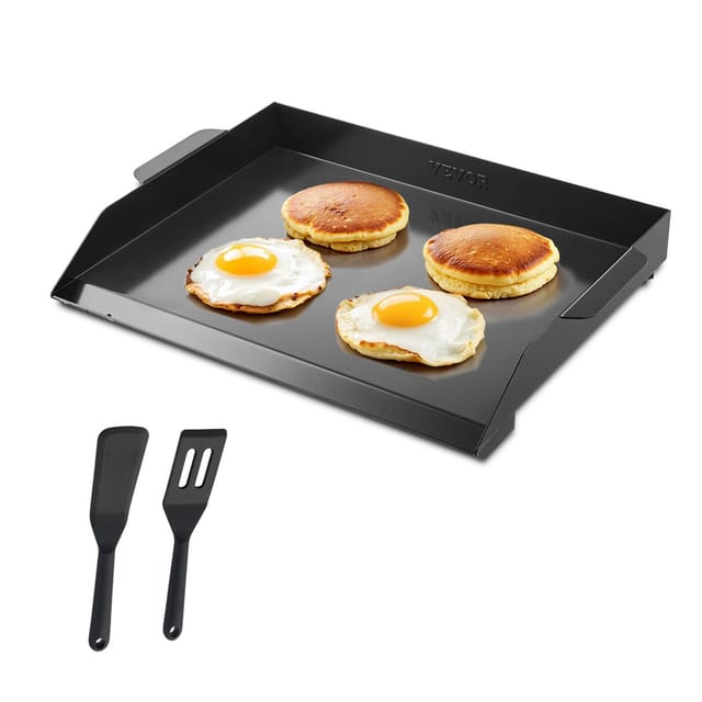 Rechteckige Grillplatte Aus Kohlenstoffstahl, 56 X 41 Cm (22 X 16 Zoll), Universalgrill, Tragbarer Grill Für Camping Und Partys