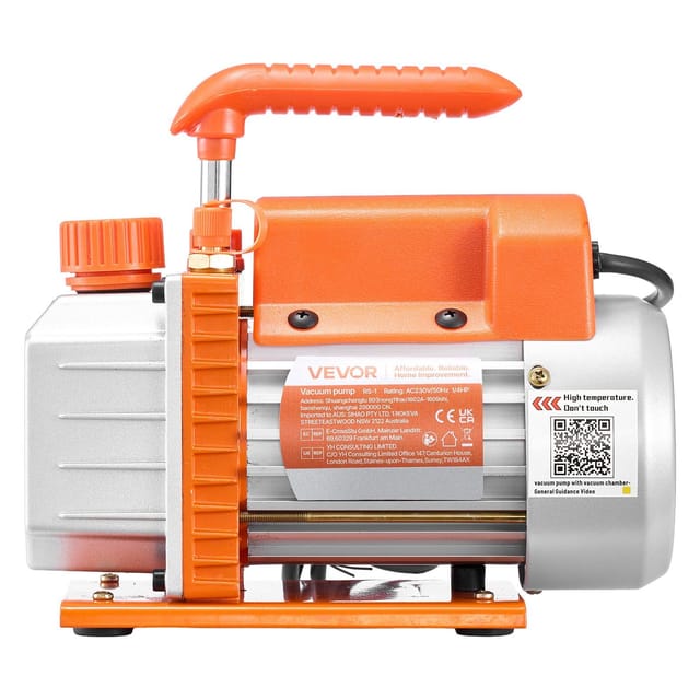 Vakuumkammer (18,93 L), Pumpe (3,5 Cfm), Edelstahl, Glasdeckel, 1,5 M Schlauch, Ideal Zur Holzstabilisierung Und Entgasung
