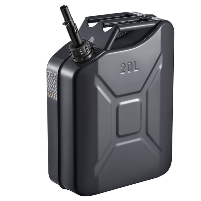 20-liter-metall-kraftstoffkanister Mit Ausgießer Und Komfortablem Griff, Auslaufsicherer Und Korrosionsbeständiger Tank Für Autos