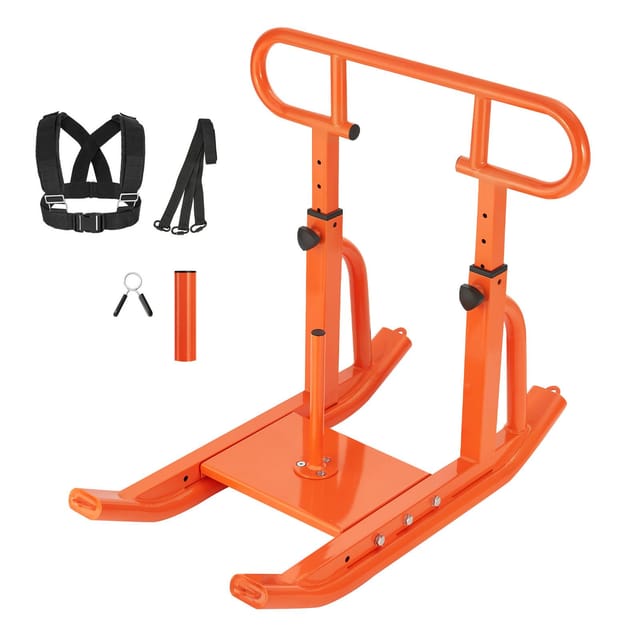 Gewichtheberschlitten Aus Stahl Für Kraft Und Schnelligkeit, Fitness Und Leichtathletik, Ergonomisches Gurtzeug