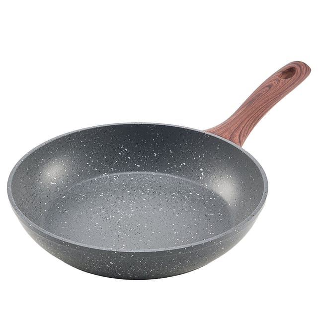 Aluminium-bratpfannen Und Eierpfannen, 3er-set (250, 280, 325 Mm), Langlebige Antihaftbeschichtung, Hitzebeständige Griffe, Profi-qualität, Geeignet Für Gas-, Elektro- Und Induktionsherde, Grau