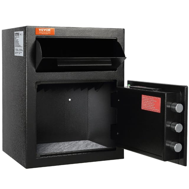 Tresor 1,7 M³, Einwurfschlitz, Elektronisches Schloss Und Schlüssel, Maße 45 X 35 X 35 Cm, Ideal Für Zuhause Und Büro