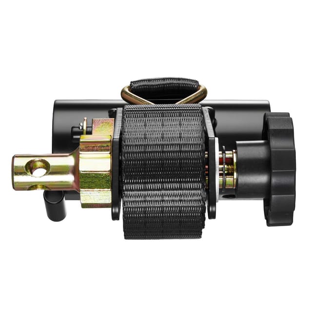 Ratschengurte Für Leitern, Schwarze Rundrohre, 38 Mm X 2,25 M, Schwerlastausführung 2268 Kg, 2er-set Mit Doppel-j-haken