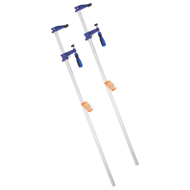 2-teilige Holzzwinge, 91,4 Cm Öffnung, F-zwinge Mit Verriegelungsmechanismus, 272 Kg Tragkraft, Stahlguss, Metall Für Die Holzbearbeitung