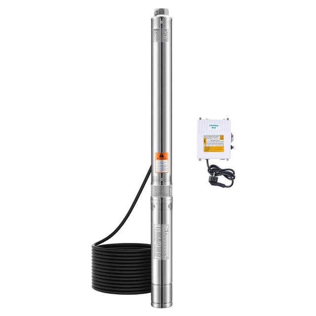 910-w-tauchpumpe (230 V), Fördermenge 100 L/min, Förderhöhe 53 M, Kabellänge 20 M, Edelstahl, Schutzart Ip68, Für Industrielle Bewässerung