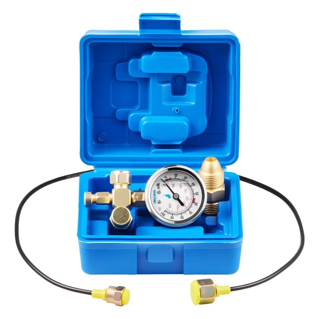 0-100 Bar Nitro-hydraulikspeicher-nachfüllset Mit Manometer Und Cga580-adapter Für Geräte