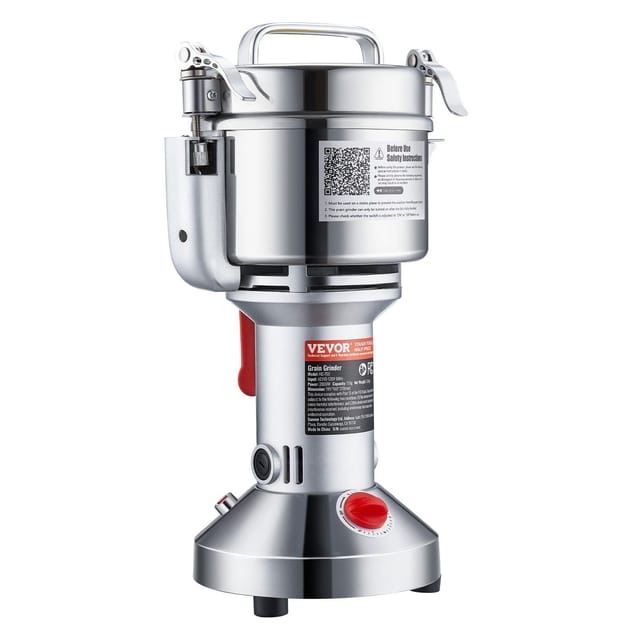 Elektrische Getreidemühle (750 G), 2000 W Hochgeschwindigkeits-gewürzmühle, Edelstahl Für Kaffee, Getreide Und Gewürze