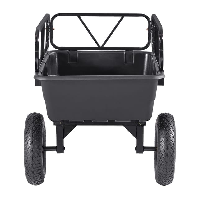 227 Kg Schwerer Polyethylen-gartenkipper Mit 16-zoll-reifen, Für Atvs, Utvs Und Gartenarbeiten Mit Entladefunktion