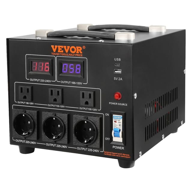 3000-va-transformator Zur Umwandlung Von 110 V Auf 220 V Mit Us- Und Eu-steckern, 5-v-usb-anschluss, Ce-zertifiziert, Für Den Einsatz Unter Hoher Belastung